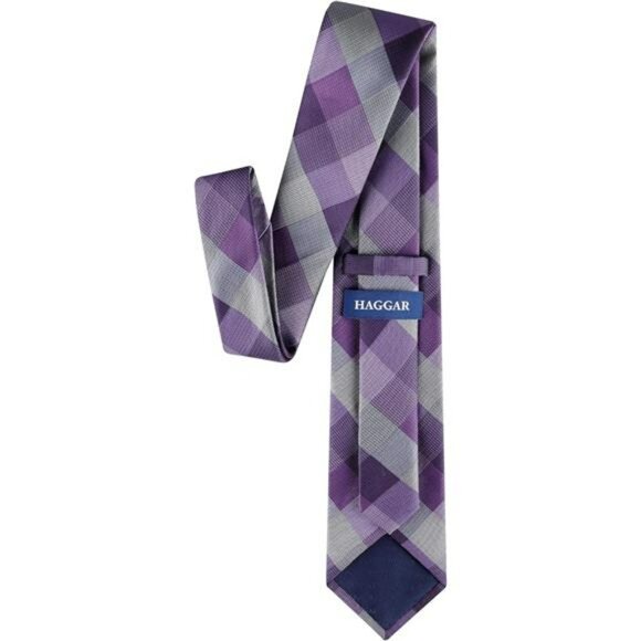 Mens Buffalo Check Necktie Self Tie Classic Plaid Dress Tie Formal Business - Picture 3 of 7